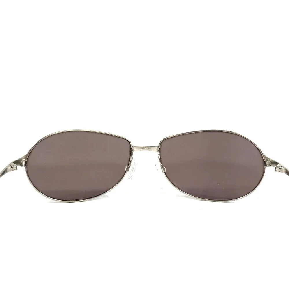 Vintage Oliver Peoples Sunglasses Whistle BC Brushed Chrome Brad Pitt Oceans 11